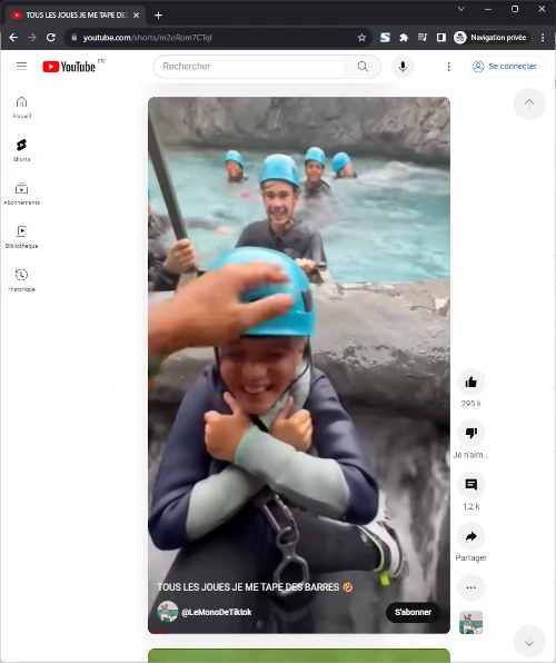 Exemple de Short YouTube