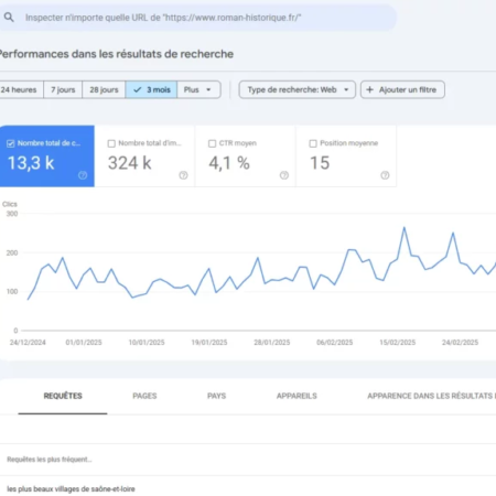 Regex sur Google Search Console : Ajouter un filtre