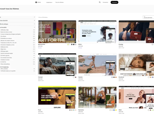 Thèmes Shopify