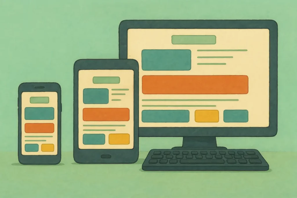 Responsive design : un même site qui s'adapte à tous les formats.