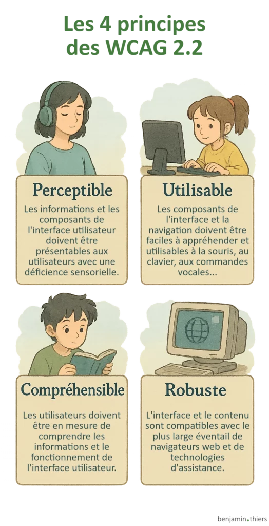 Les 4 principes des WCAG 2.0